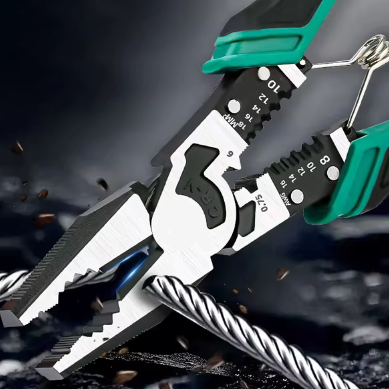 Alicate Universal Profissional Modelo 3 em 1 – Universal, Bico e Corte para Reparos Domésticos e Construção