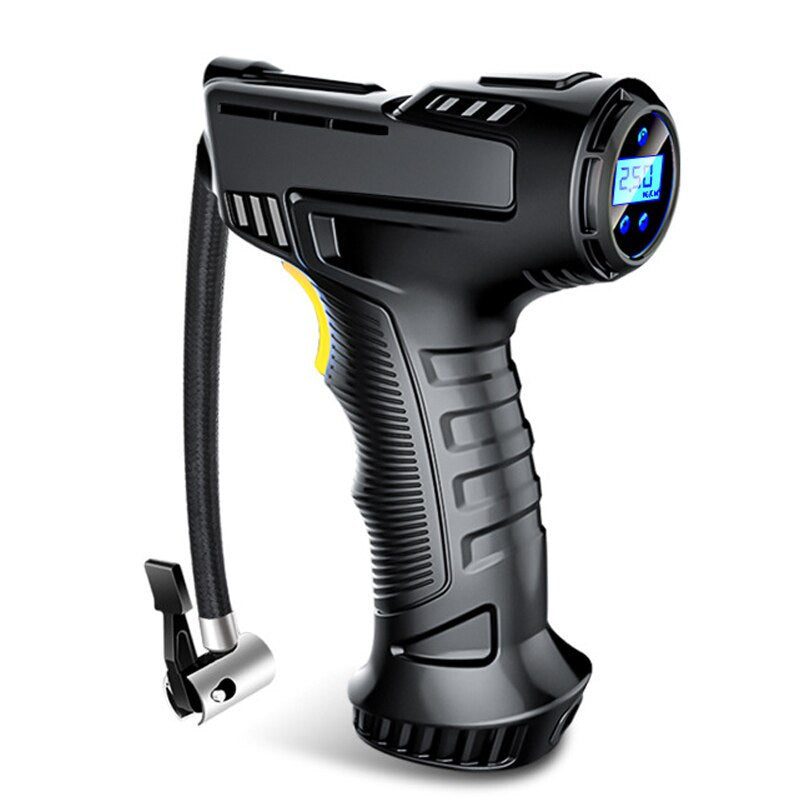 Compressor de Ar Portátil Modelo Forja PowerAir150 – 150 PSI, Bateria Recarregável e LED Integrado