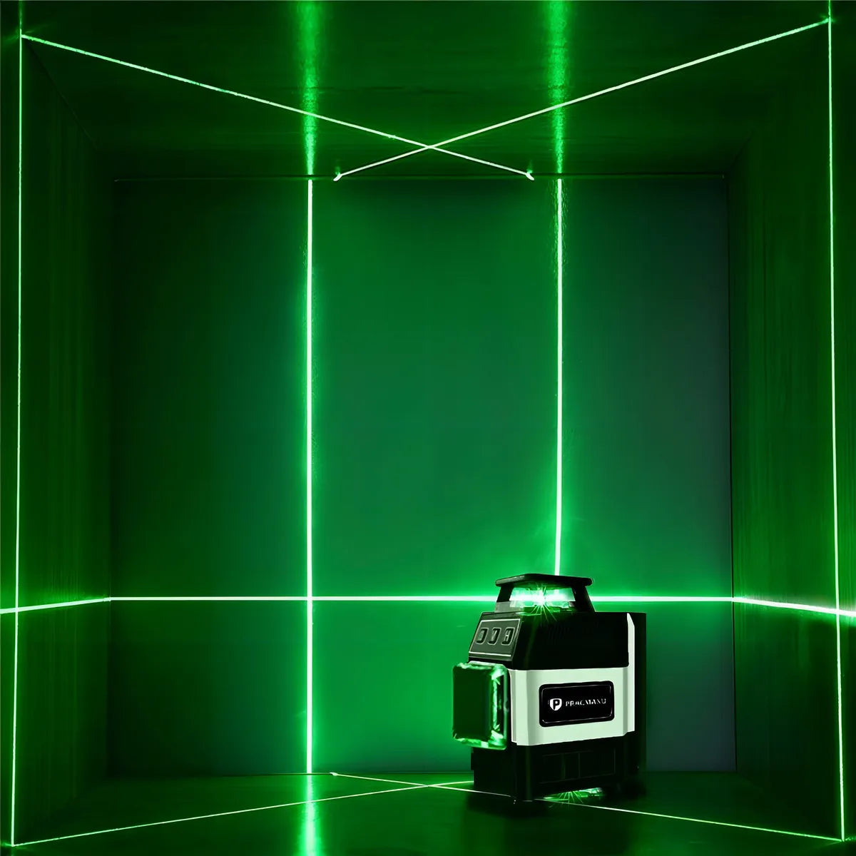 Nível a Laser Profissional Modelo VectorMini 16 Linhas 360° – Feixe Verde Autonivelante com Controle Remoto e Tripé