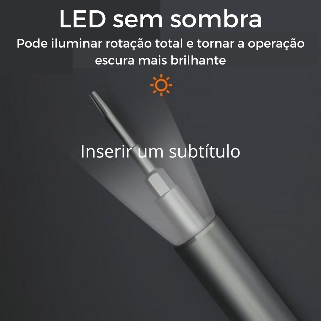 Chave de Fenda Elétrica Multifuncional Modelo Forja ScrewPro
