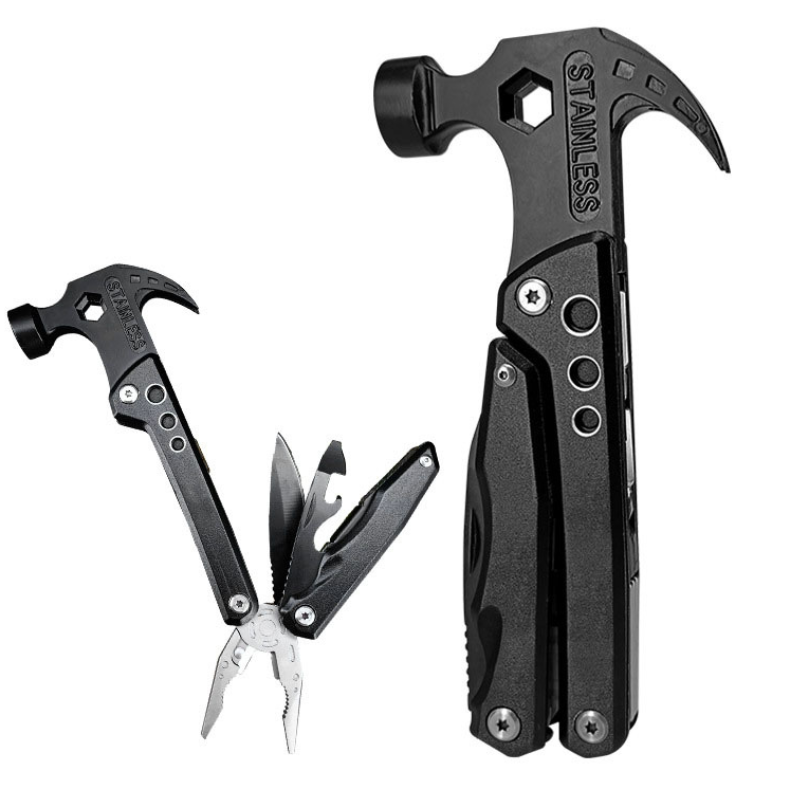 Martelo Multifuncional 16 em 1 Modelo HammerX – Aço Inoxidável, Compacto e Ultra-Resistente