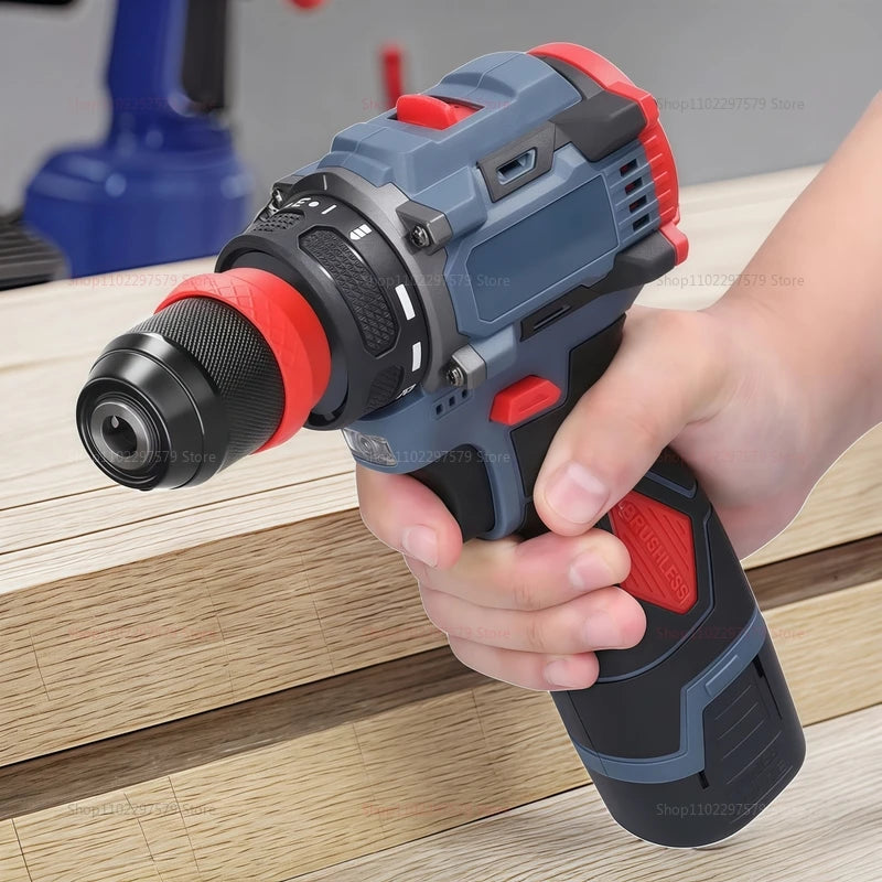 Parafusadeira e Furadeira elétrica 16.8V Modelo DualDrive – Precisão 2 em 1 e Bateria Recarregável