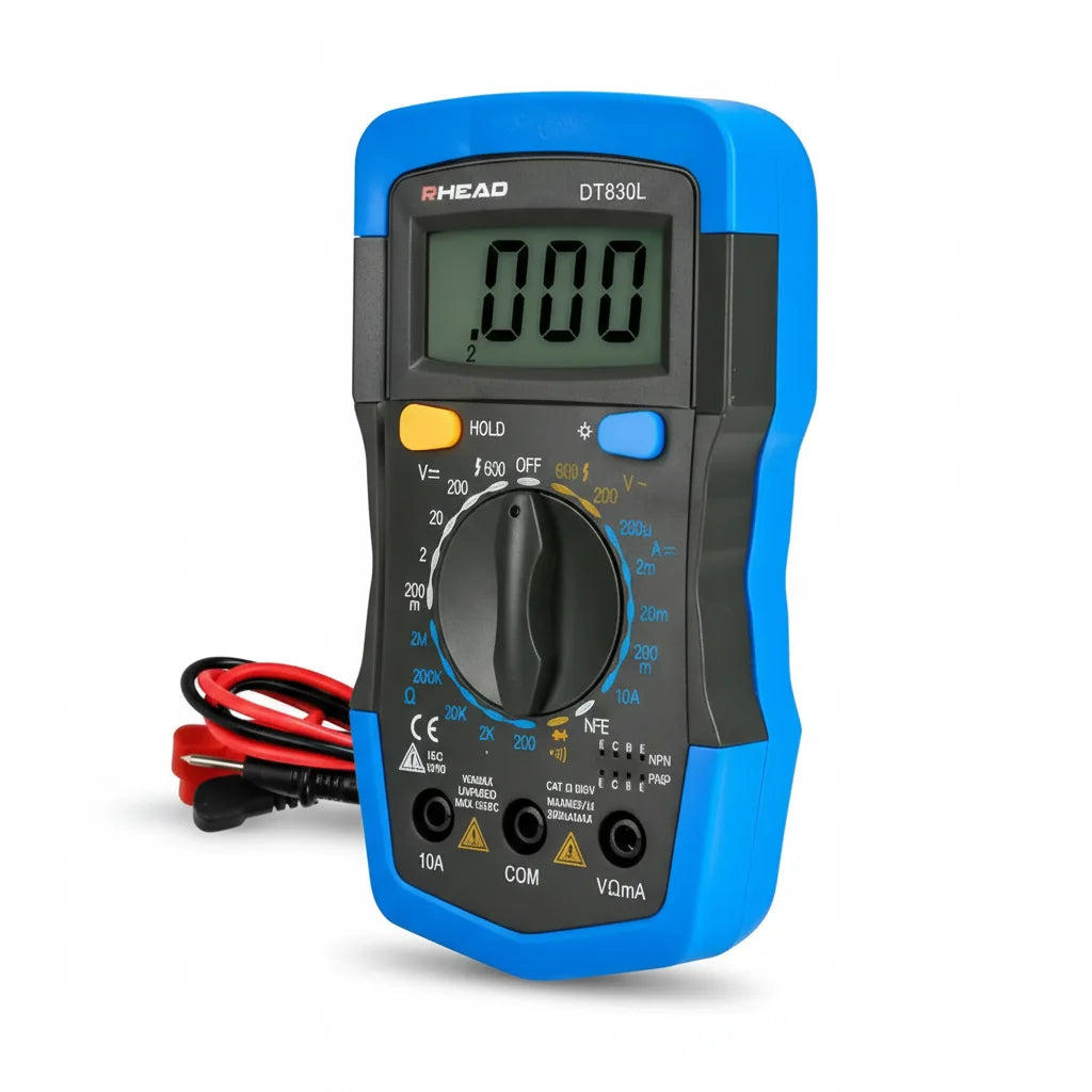 Multímetro Digital Profissional Modelo ProMeasure™ - Com Beep Sonoro,Iluminação e Alta Precisão