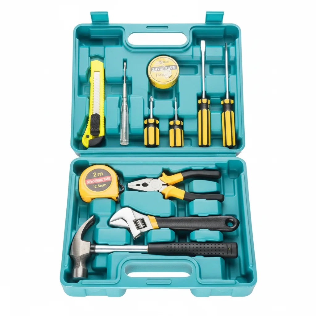 Maleta de Ferramentas Manuais Modelo MultiPro - Kit 12 Peças Para Reparos Domésticos e Automotivos (Cópia)