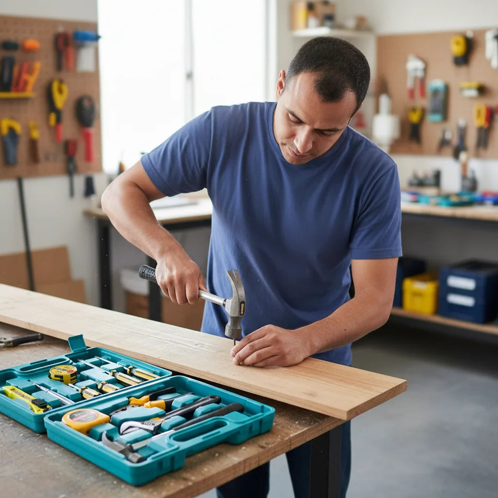 Maleta de Ferramentas Manuais Modelo MultiPro - Kit 12 Peças Para Reparos Domésticos e Automotivos (Cópia)