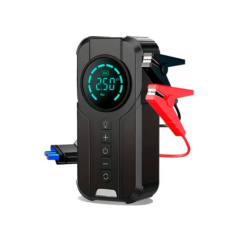 Auxiliar de Partida Portátil 2 em 1 Modelo StarTair - Compressor de Ar Portátil com Display Digital