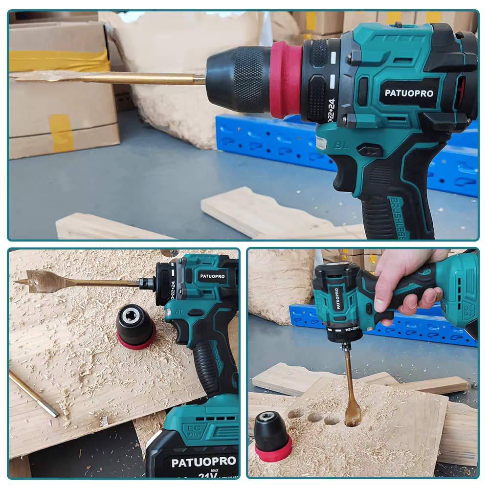 Furadeira e Parafusadeira 18V Modelo BrushForce™– Potência Profissional e Design Ergonômico