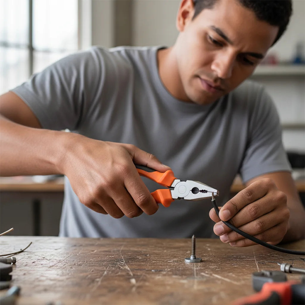 Maleta de Ferramentas Manuais Modelo MultiPro - Kit 9 Peças Para Reparos Domésticos e Automotivos